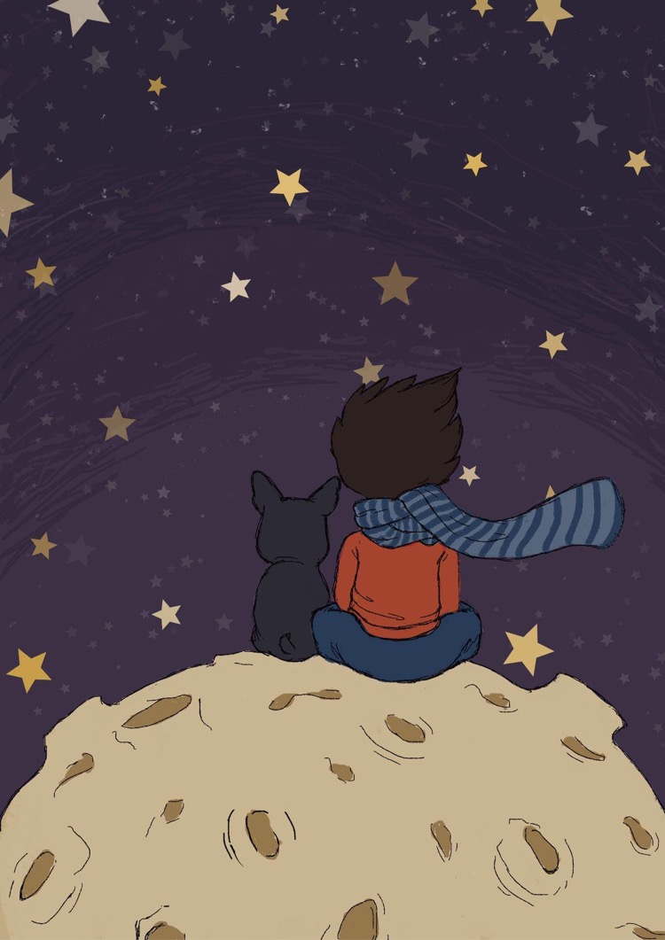 L'auteur, un garçon dans les étoiles